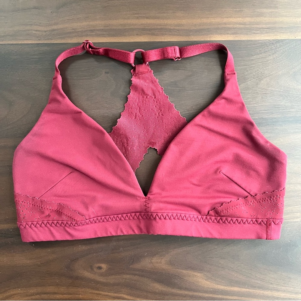 Lululemon Free Spirit Bra Adjustable Straps Maroon Red Size 6